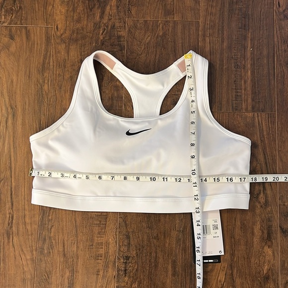 NWT Nike Swoosh Plus Size White Sports Bra Dri-fit Classic Style, Sz XXL - Picture 11 of 11